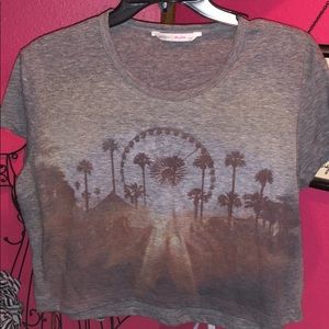 Gray Hollister crop top